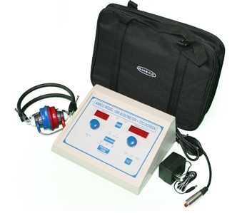 How does the operator control the audiometer during tests?