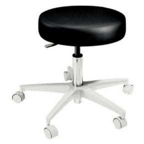 What is the adjustable height range of the stool?