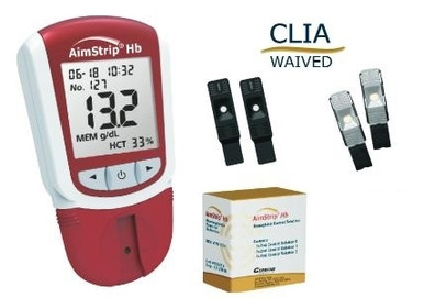 AimStrip Hemoglobin (Hb) Test System Starter Kit Questions & Answers