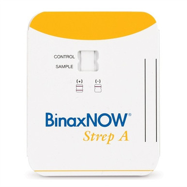 How many tests are included in each kit of the BinaxNOW Strep A Test?