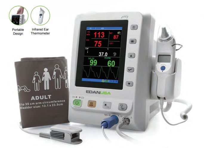 Edan M3_NS Vital Sign Monitor with NIBP & SPO2- Demo Questions & Answers